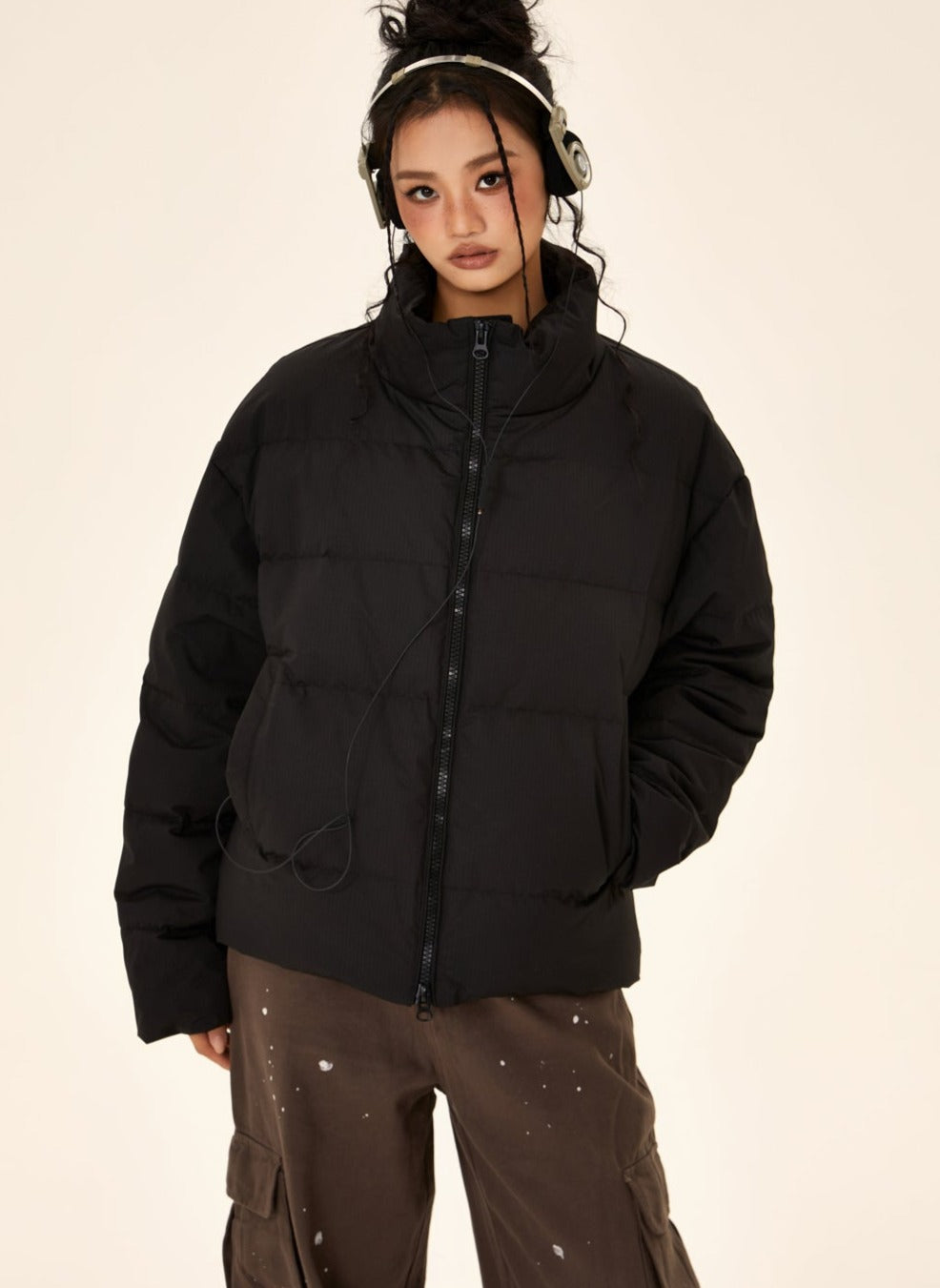 New Long-sleeved Loose Down Jacket