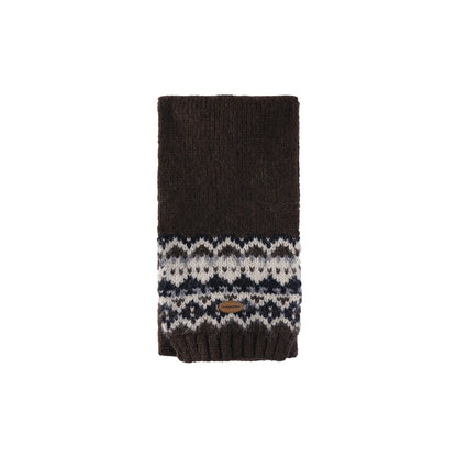 Color-Blocked Jacquard Knitted Scarf