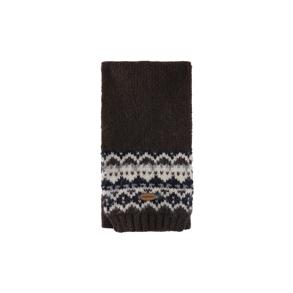 Color-Blocked Jacquard Knitted Scarf