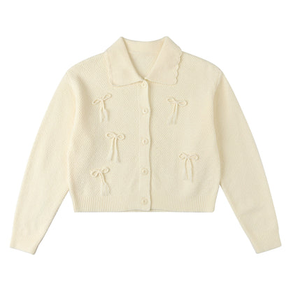 Bow Knit Cardigan Jacket