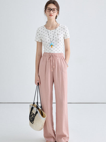 Lace Collar Camisole Pants Set-Up