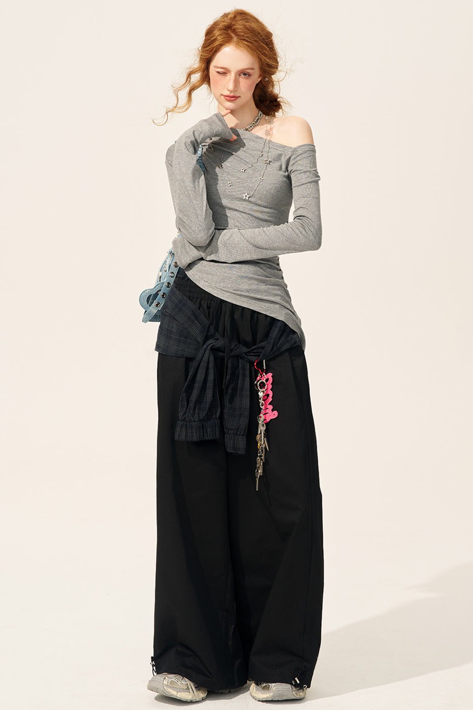 Sassy Double-Waisted Wide-Leg Pants