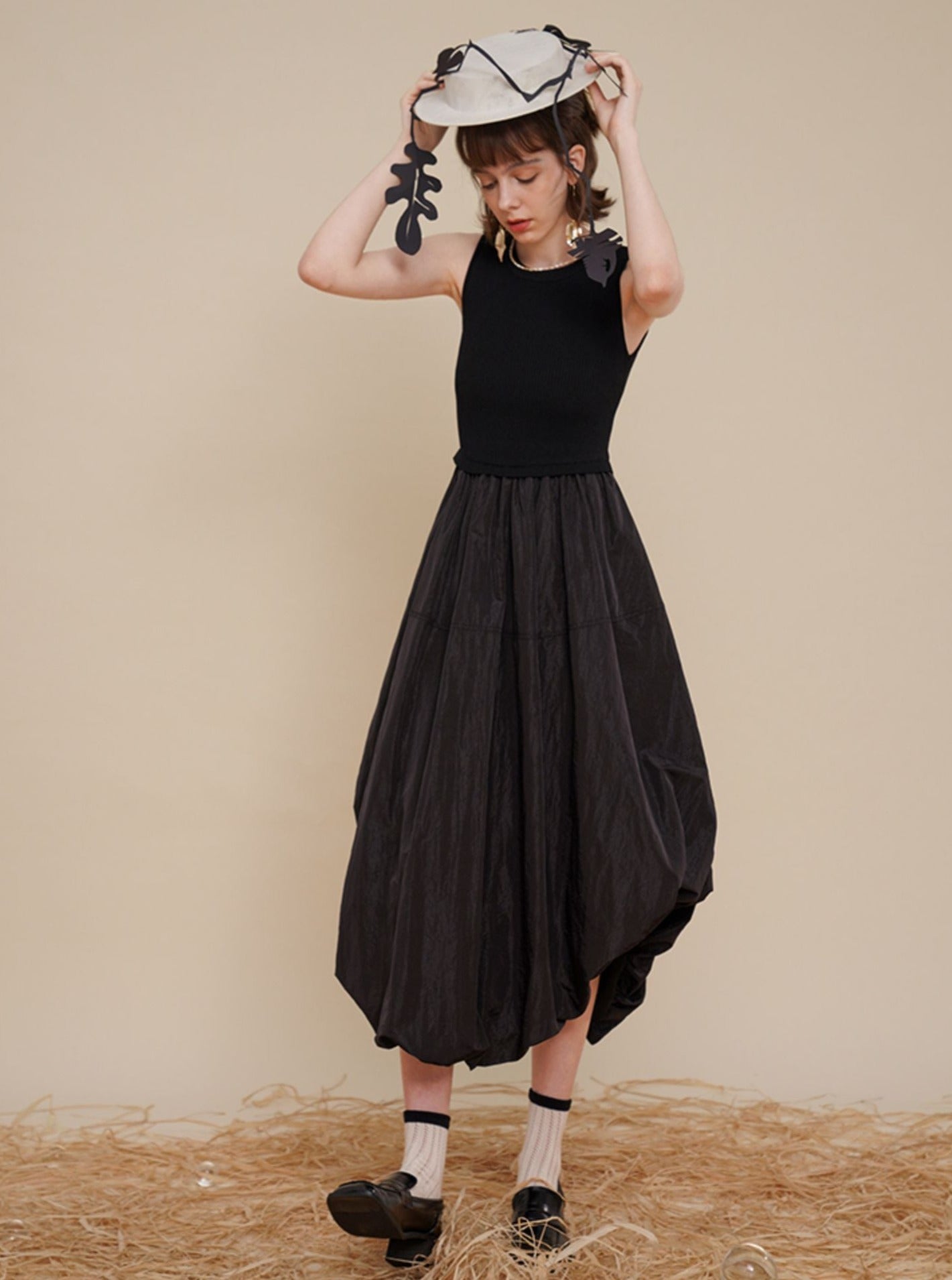 High Waisted Thin Umbrella Dress