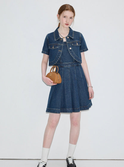 Denim Shirt and Sundress Set-Up