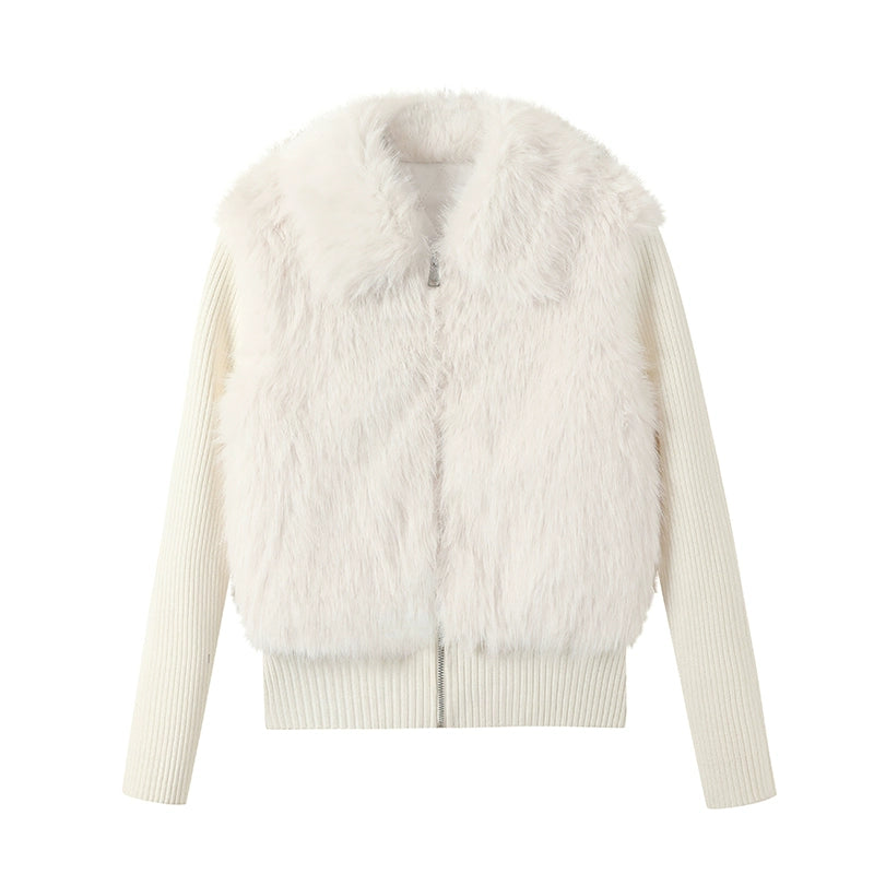 Warm Knitted Cotton Padded Jacket Set-Up