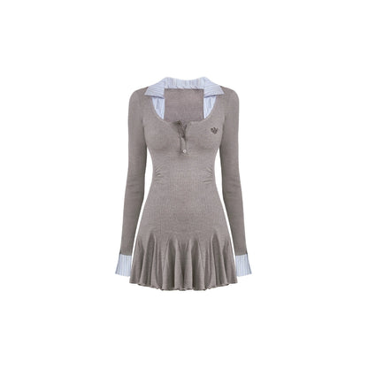 Luxury Gray Slimming Dress