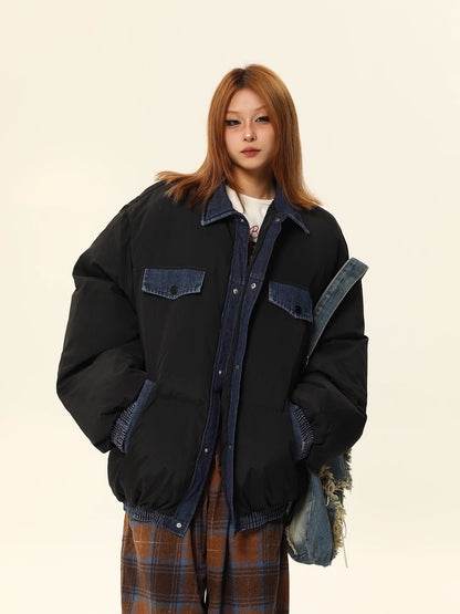 American retro thickened padded jacket