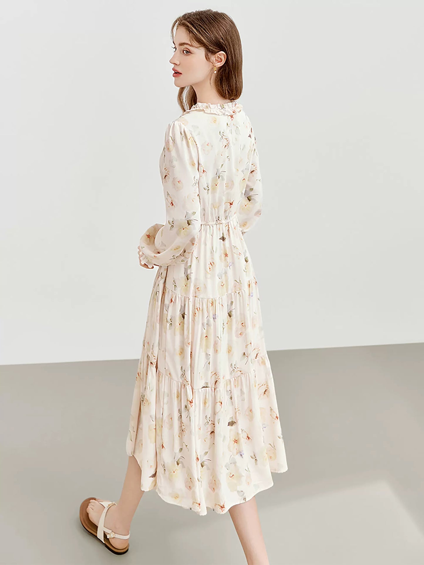 Tea Break French Floral Dress