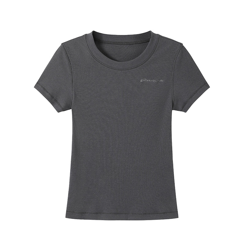 Embroidered Letter Tee