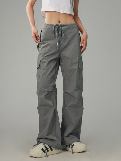 Retro Workwear Loose Pants