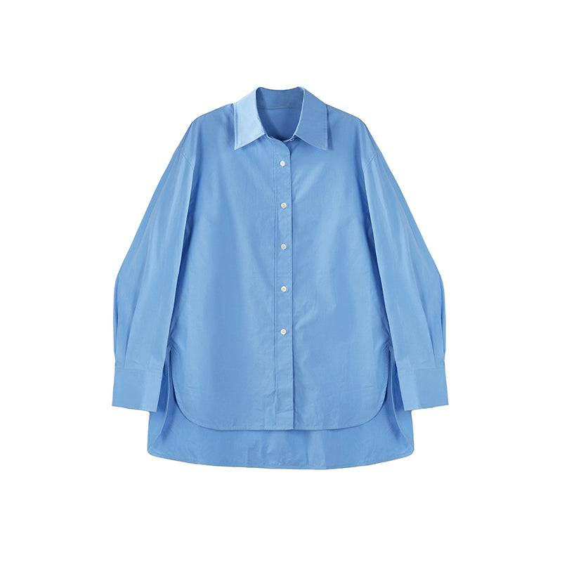 Blue Plaid Miu Cotton Shirt