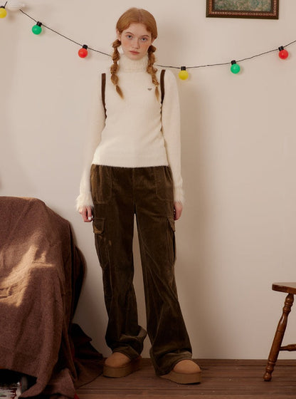 American Corduroy Versatile Wide-leg Pants