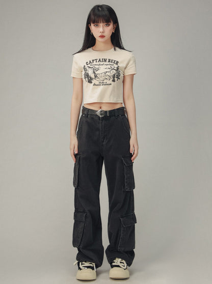 Draped Cargo Pants