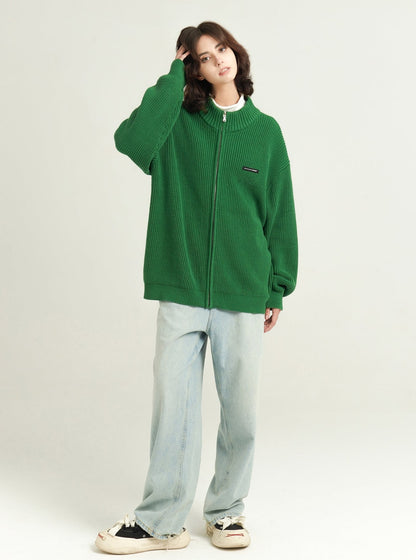 Tide plain basic stand-up collar sweater