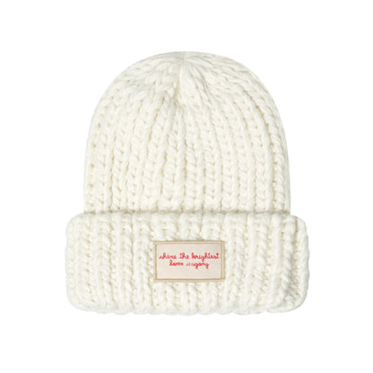 Asgony Versatile Chunky Knit Wool Hat