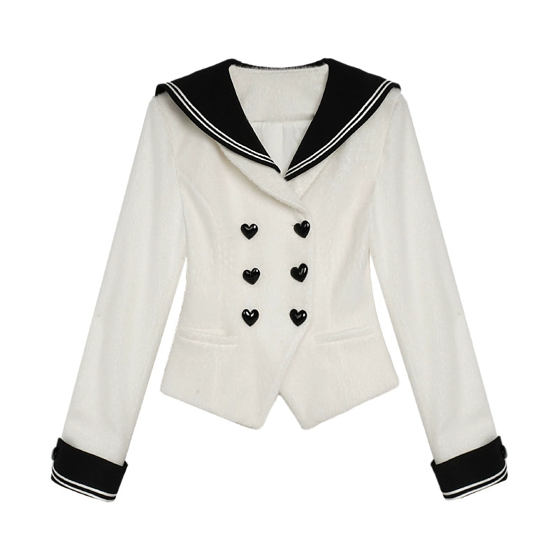 Sweet Milk Platinum Sailor Collar Top