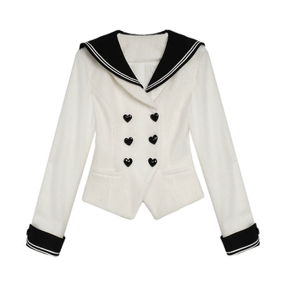 Sweet Milk Platinum Sailor Collar Top