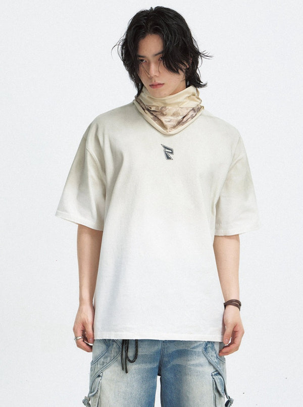 Black Wash Distressed T-Shirt