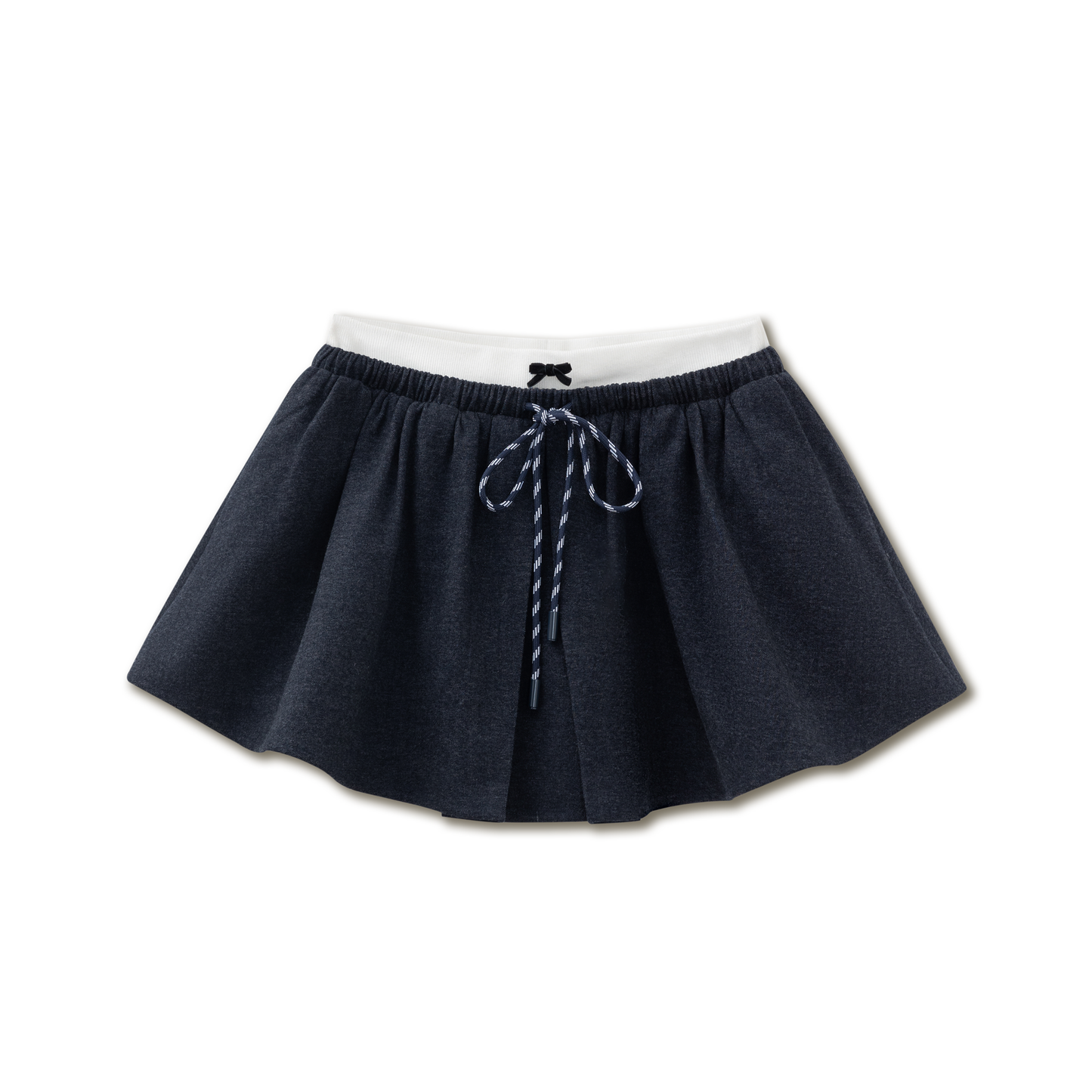 Navy Collar Navy Skirt Set-Up