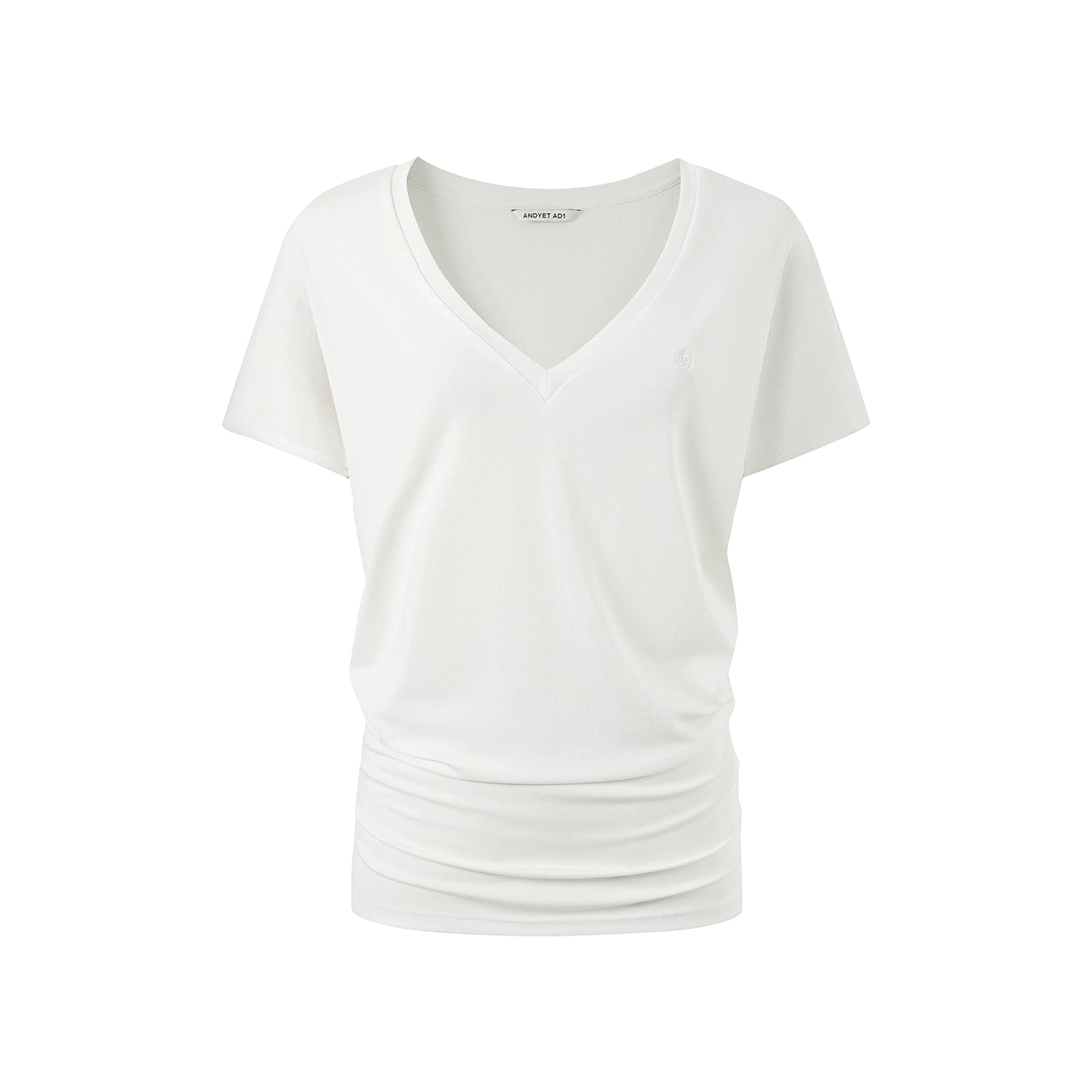 Effortless V-Neck Bat Sleeve Top