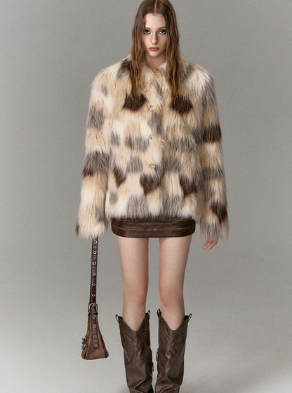 sense short eco-friendly fur coat jacket