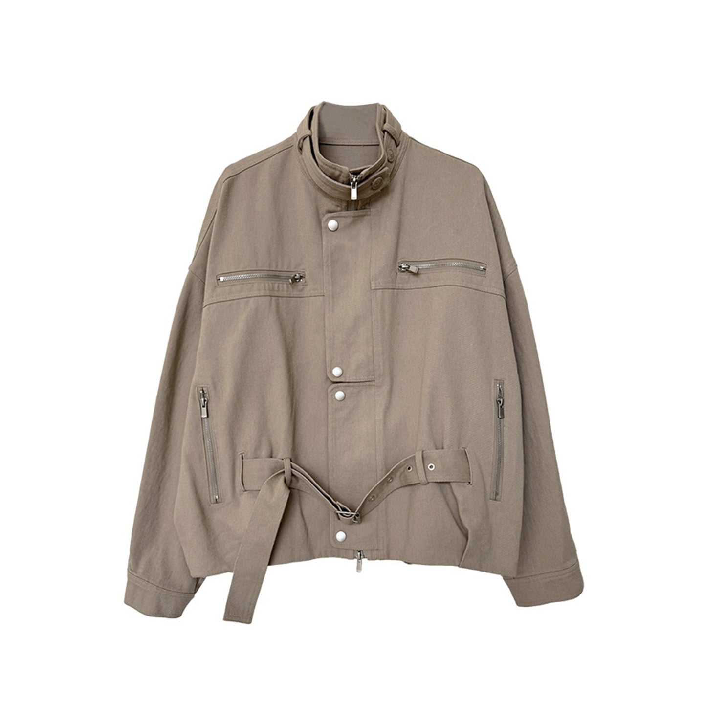 Silhouette Distressed Lace-Up Jacket