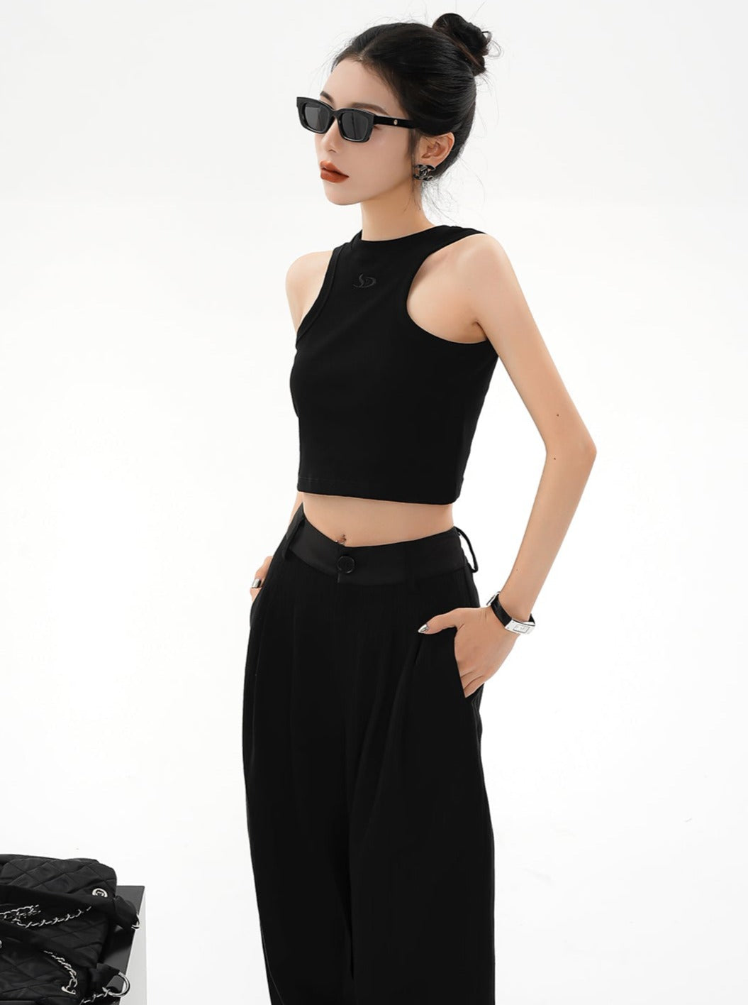 High-Waisted Short Top