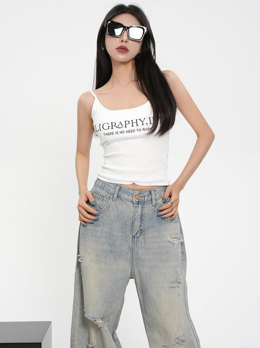 Letter Cropped Top