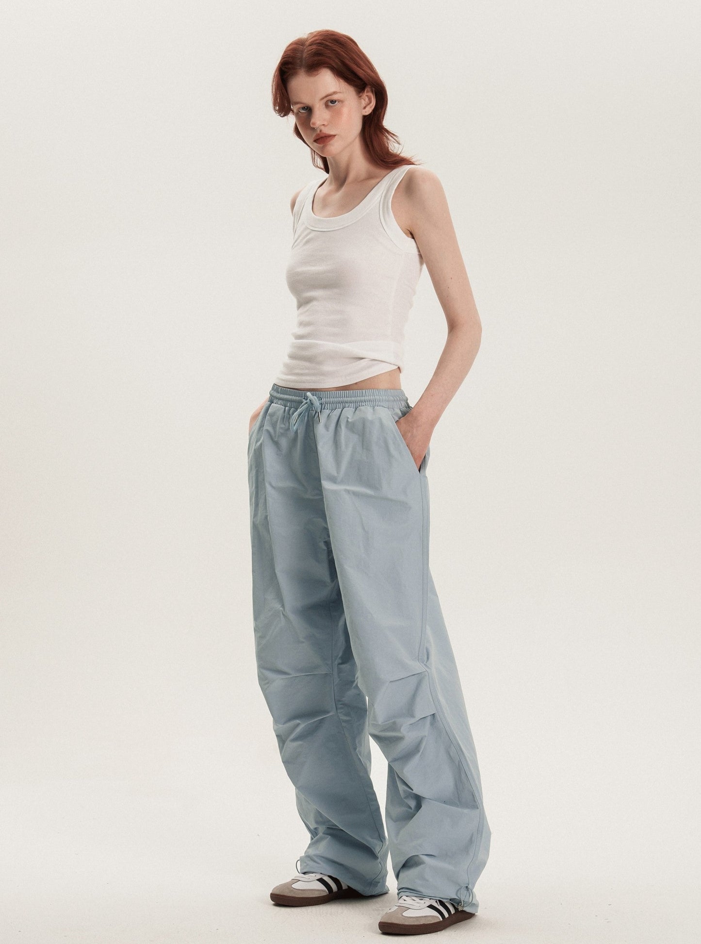 American loose straight cargo pants