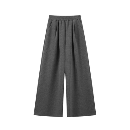 Gray Knitted Sporty Suit Set-Up