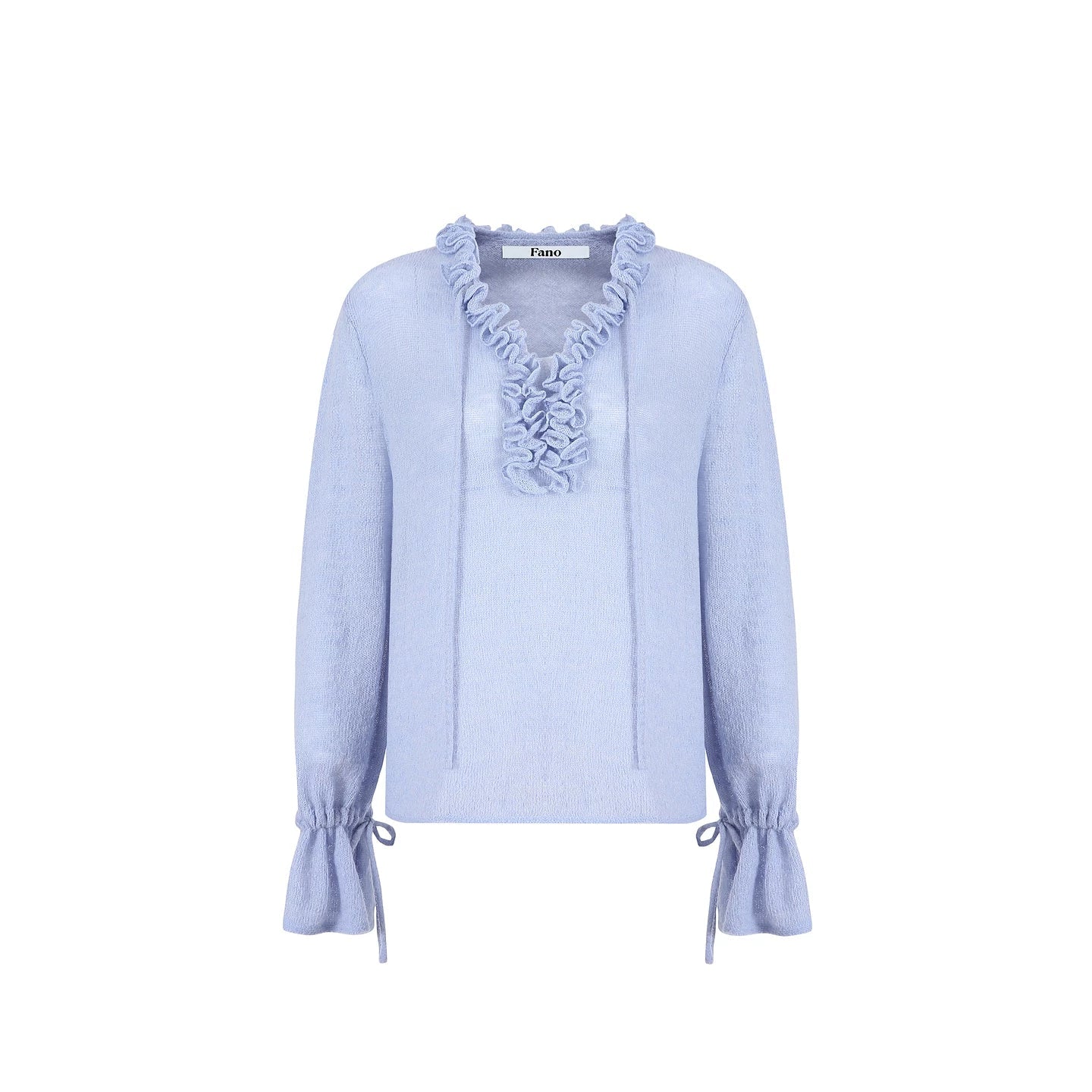 Ruffled Merino Wool Sweater