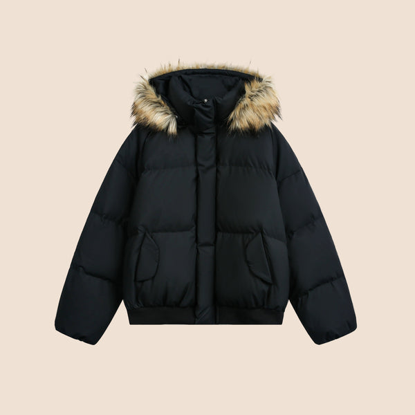 Retro Hooded Down Jacket