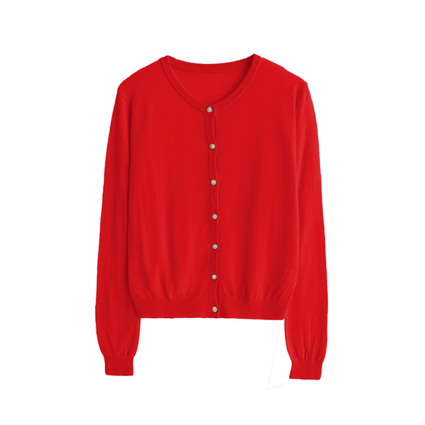 Linen Knitted Cardigan Set