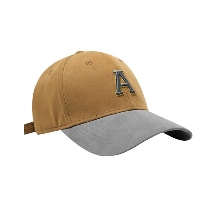 Retro Color-Blocked Baseball Cap