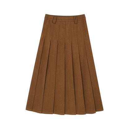 High Waist Pleated Skirt