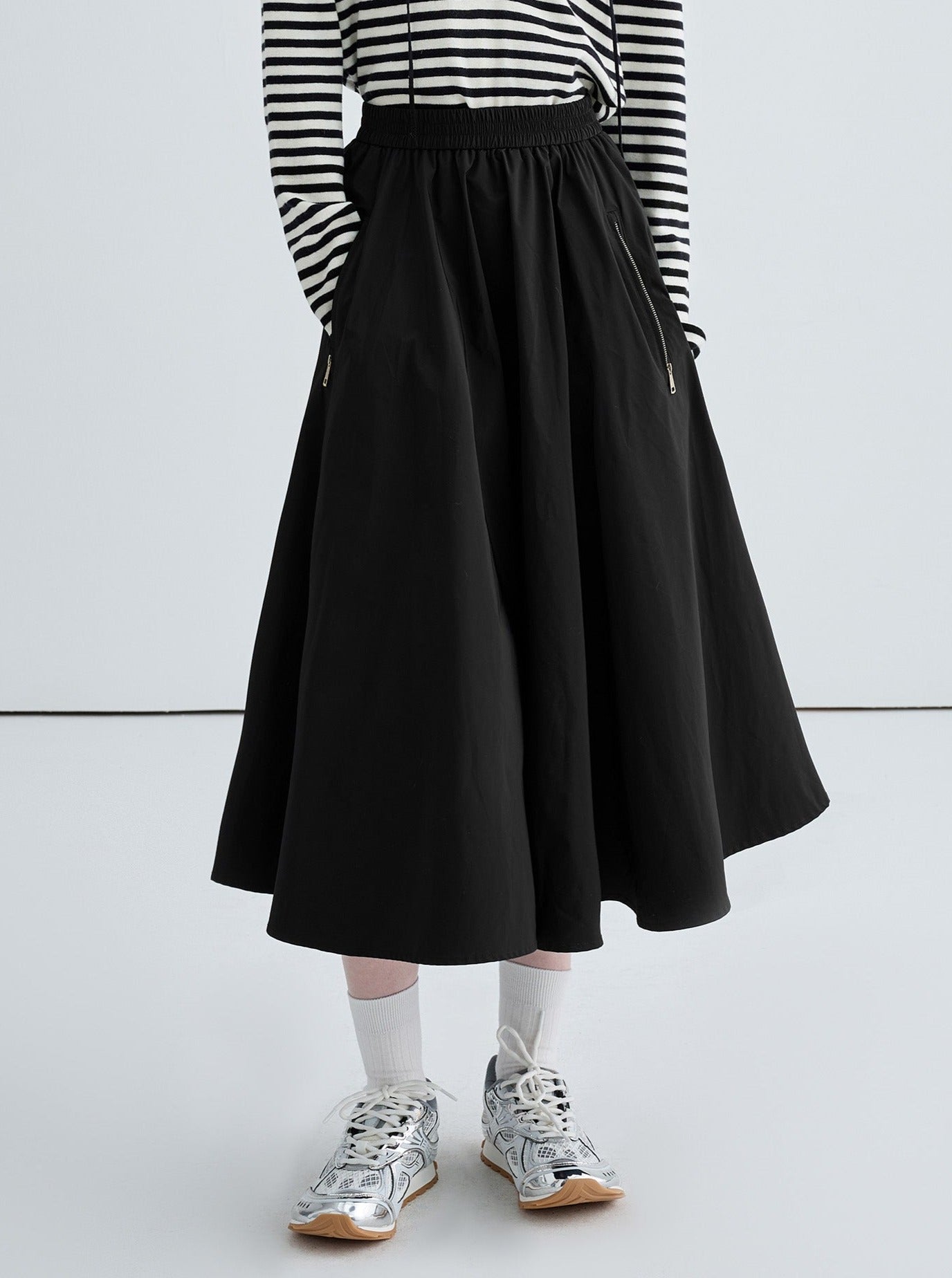 Black A-Line Skirt