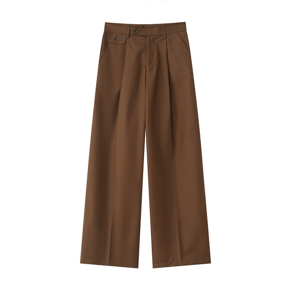 Tall Black Wide-Leg Suit Pants