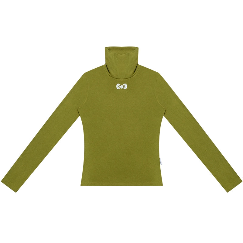 Autumn Retro High Neck Knitted Top