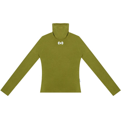 Autumn Retro High Neck Knitted Top