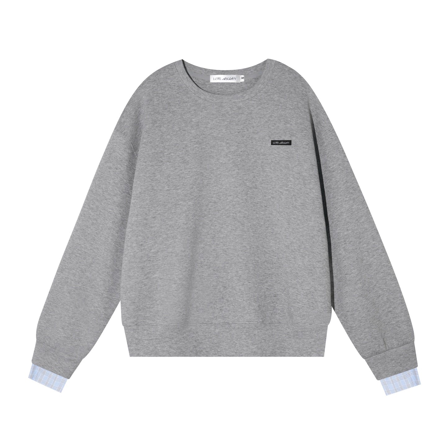 Plaid Patchwork Knit Sweater Set-Up