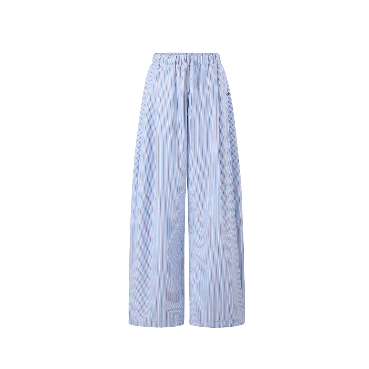 Pantaloni a Righe Color Bacca Chiaro