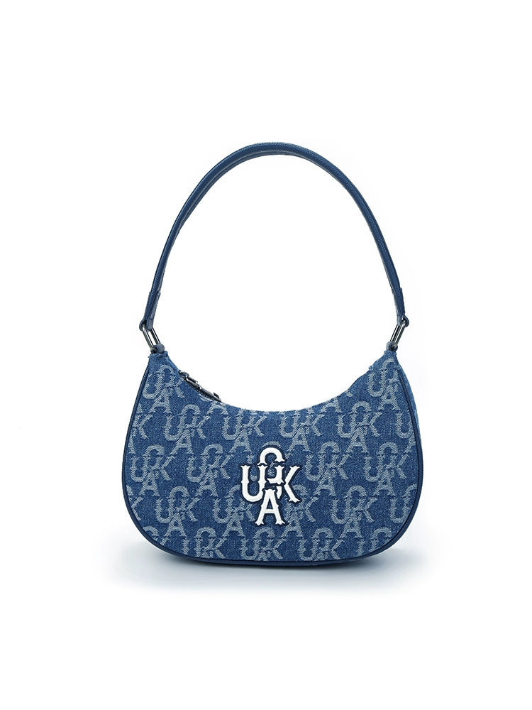 Classic Denim Blue Achselhöhle Tasche