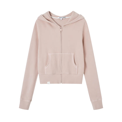Cloud-Velvet Hooded Sweatshirt Set