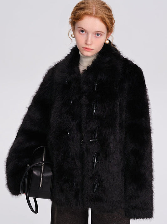 Thick fur coat