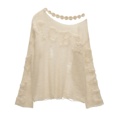 Autumn Wool Knit Smock Top