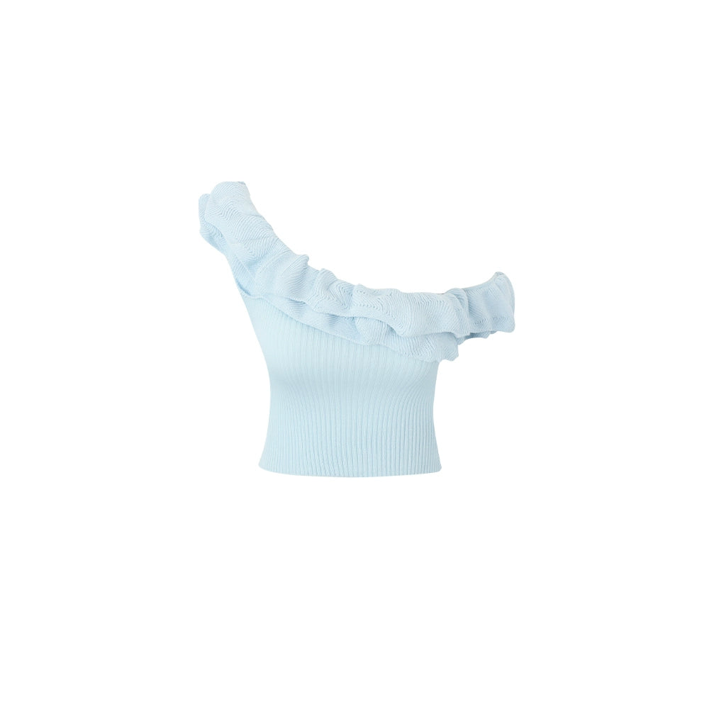 One-Shoulder Knit Top