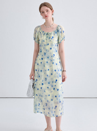 Polka Dot Design Long Dress