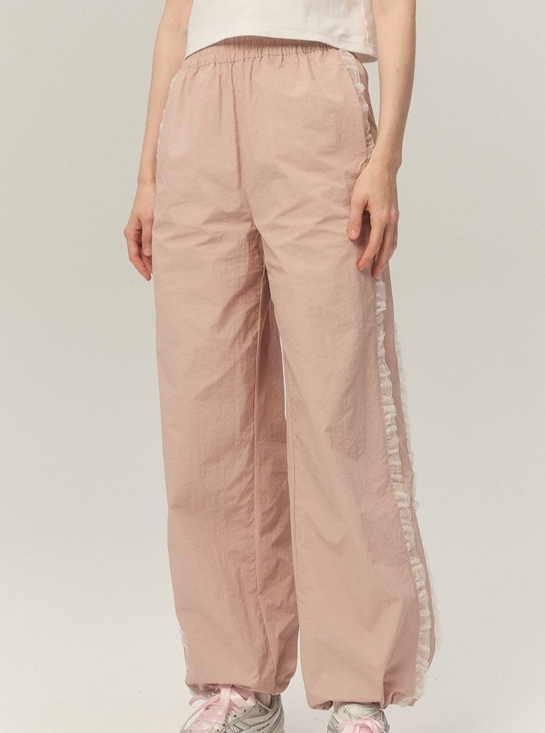 High waist wide-leg cargo pants