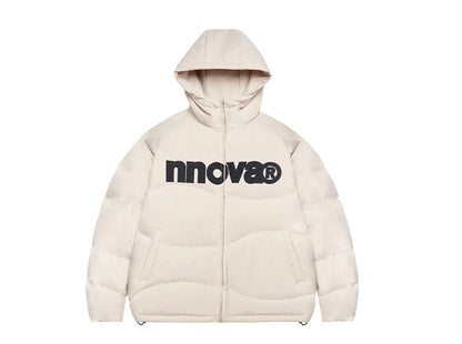 Basic LOGO hooded thick coat