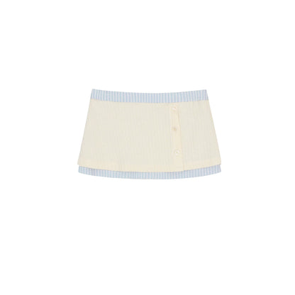 Patchwork Two-Piece Blouse Suit Set-Up